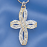 Eternal Devotion Diamond Cross Pendant Necklace